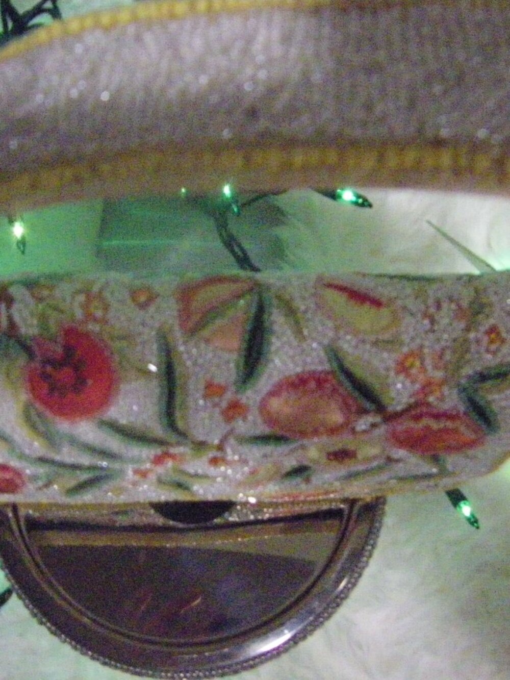 Viral Beaded Shoulder Bag Yellow With Fruit and Charm Handcrafted In India NWT - Picture 7 of 15